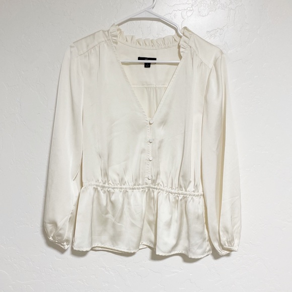 J. Crew V-neck button-detail peplum - Picture 4 of 6